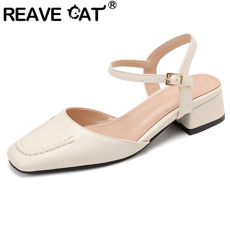 Vintage Fashion In 2025 - REAVE CAT 2025 Damessandalen Vierkante neus
