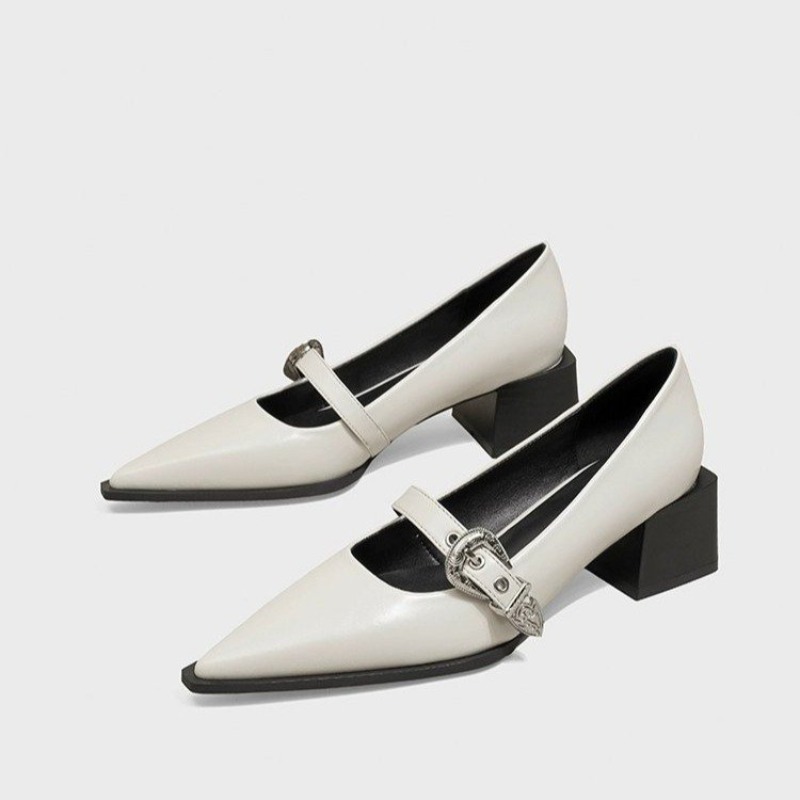 Vintage Fashion Dress - Designer Vintage Mary Jane schoenen met
