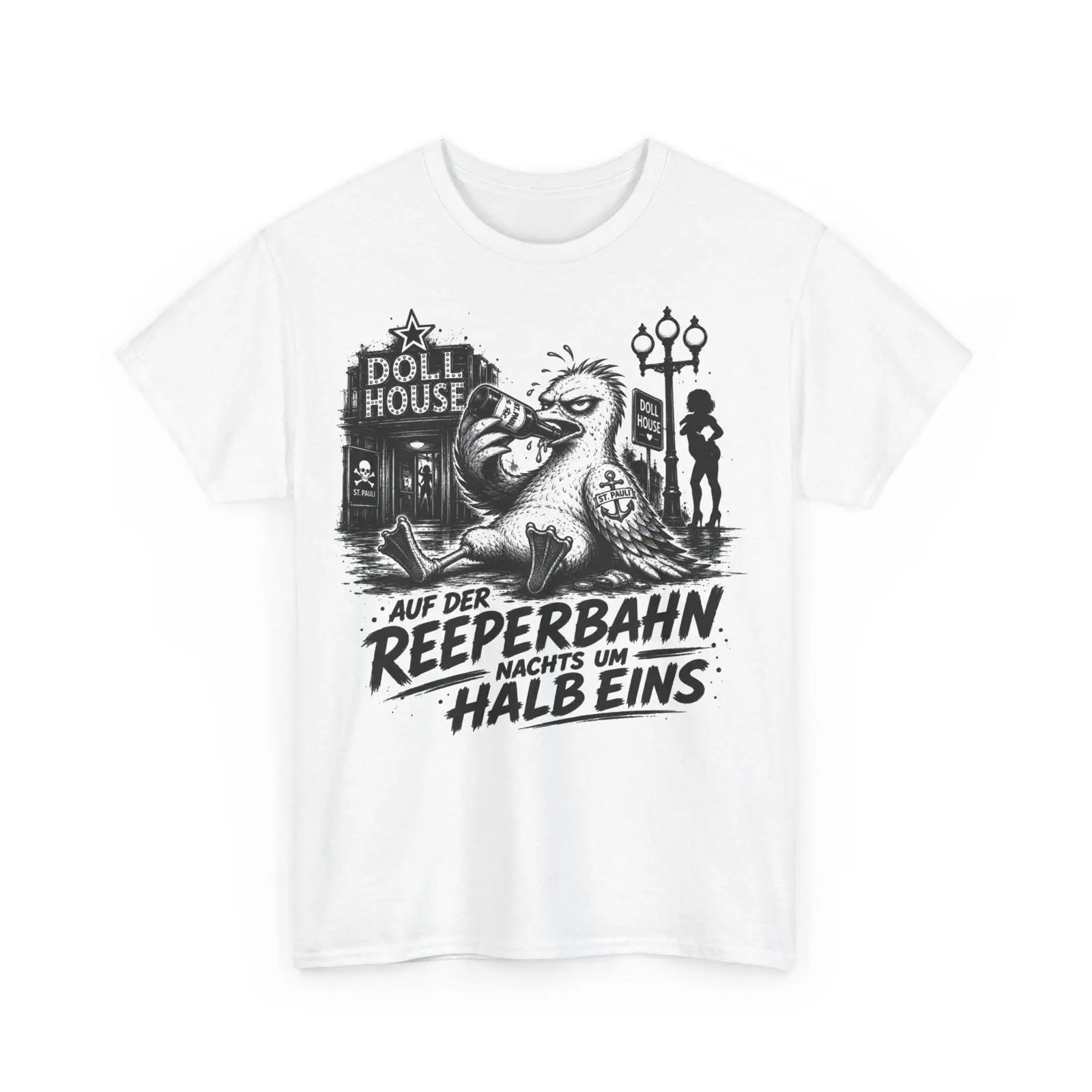 Vintage Fashion Hamburg - Reeperbahn T-shirt Om half nacht St.