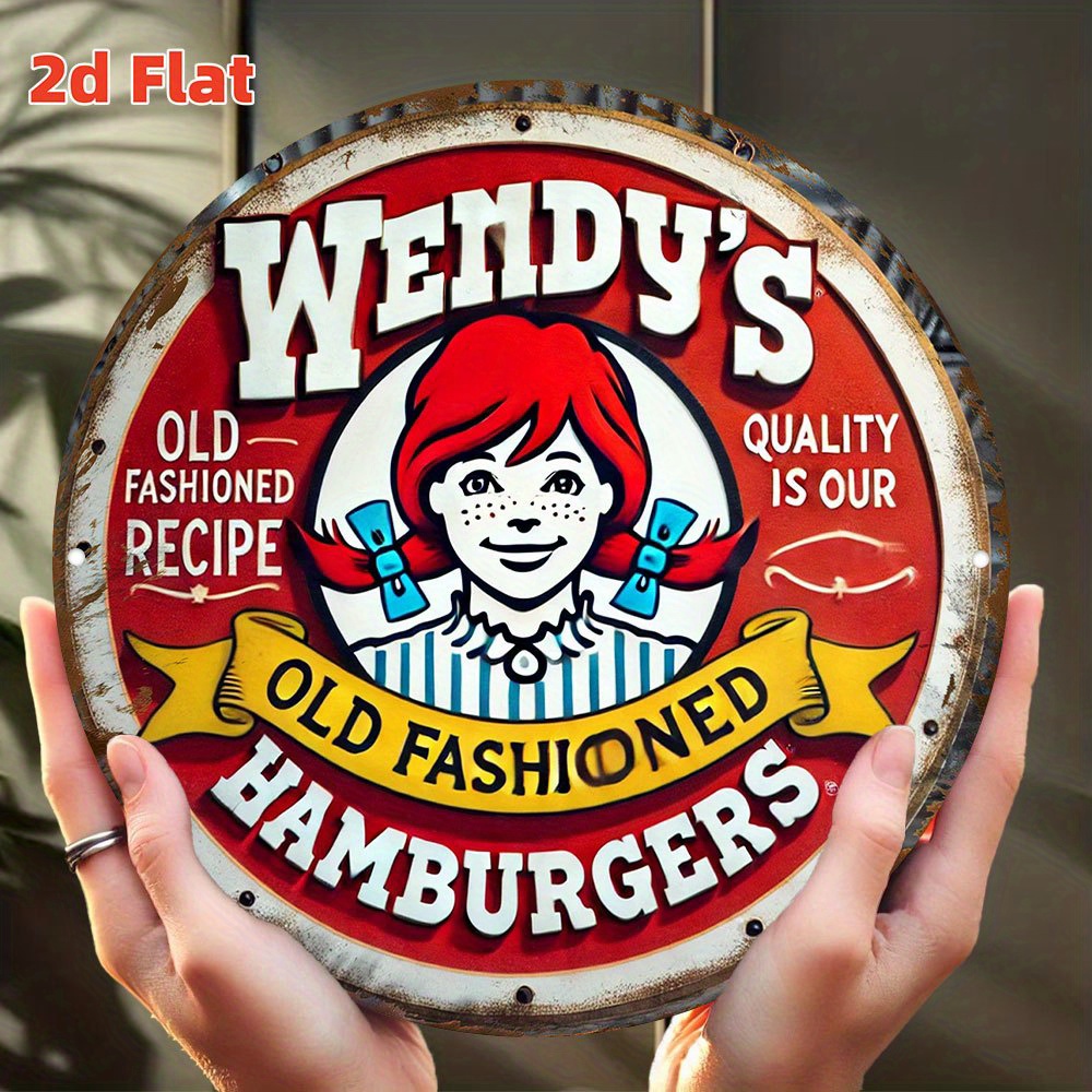 Vintage Fashion Hamburg - High Definition metalen blikken bord Wendy's