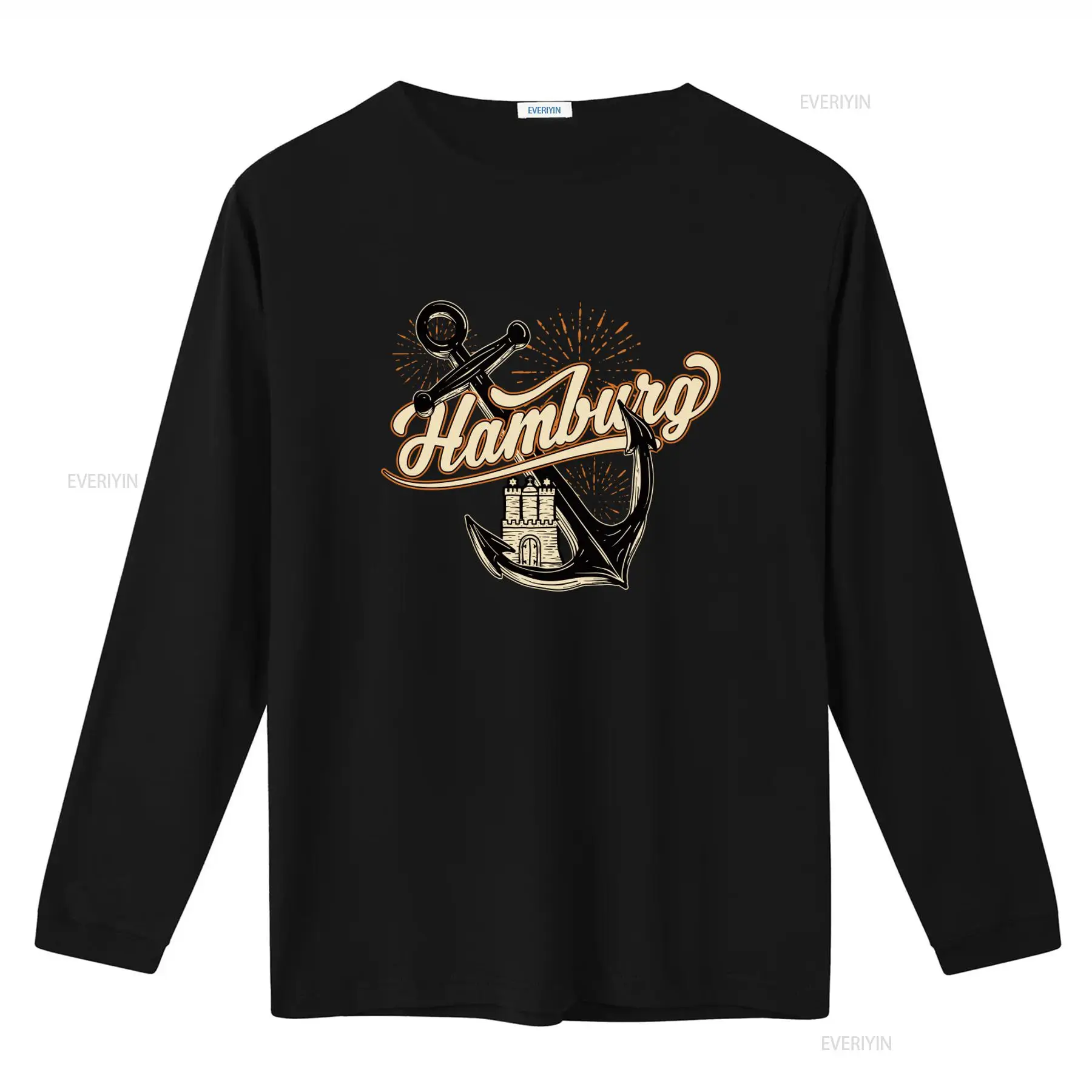Heren Hamburg Anchor Print T-s - Vintage Fashion Hamburg recensie en prijs