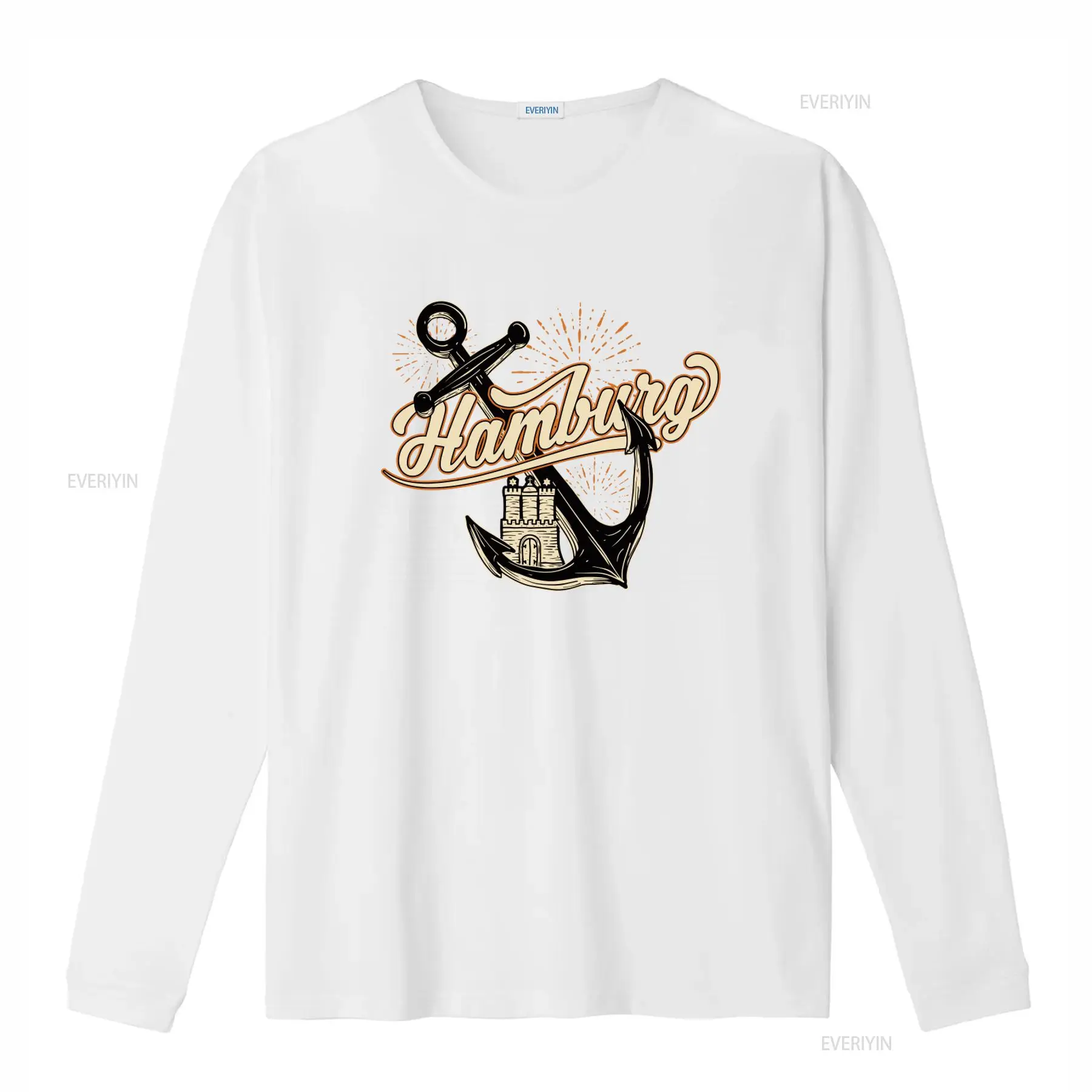 Heren Hamburg Anchor Print T-s - Vintage Fashion Hamburg recensie en prijs