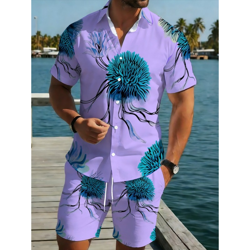 Heren Hawaiiaans overhemd en s - Printed Floral Shirt recensie en prijs