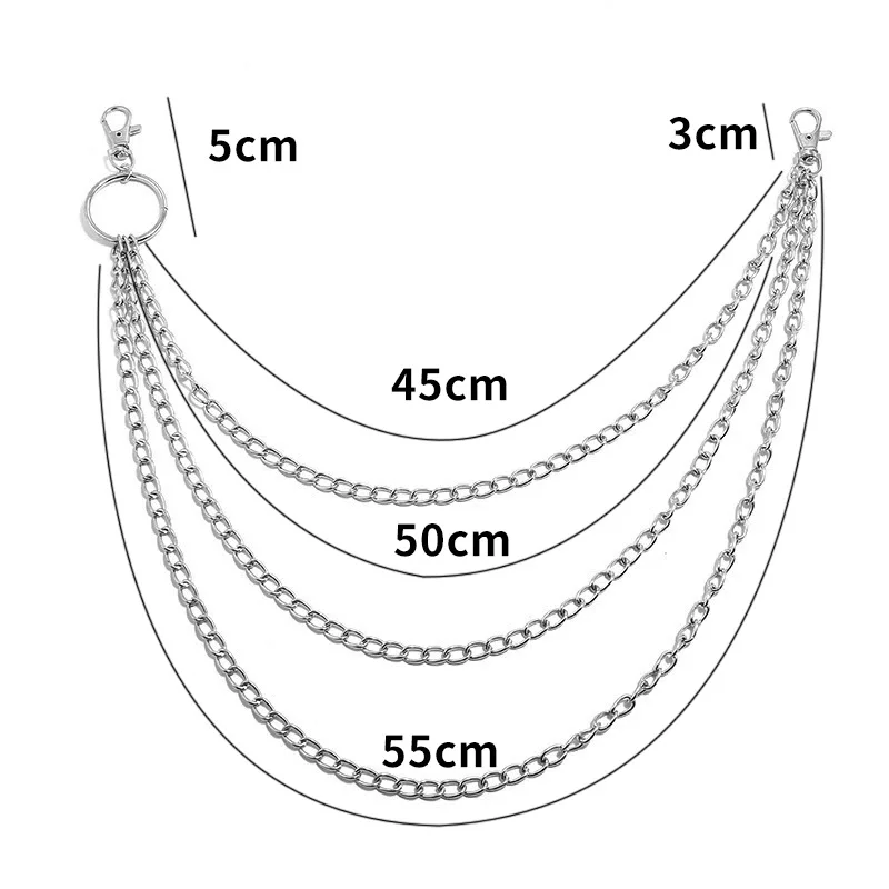 Laag metalen riemketting Punk  - Vintage Fashion Guild recensie en prijs