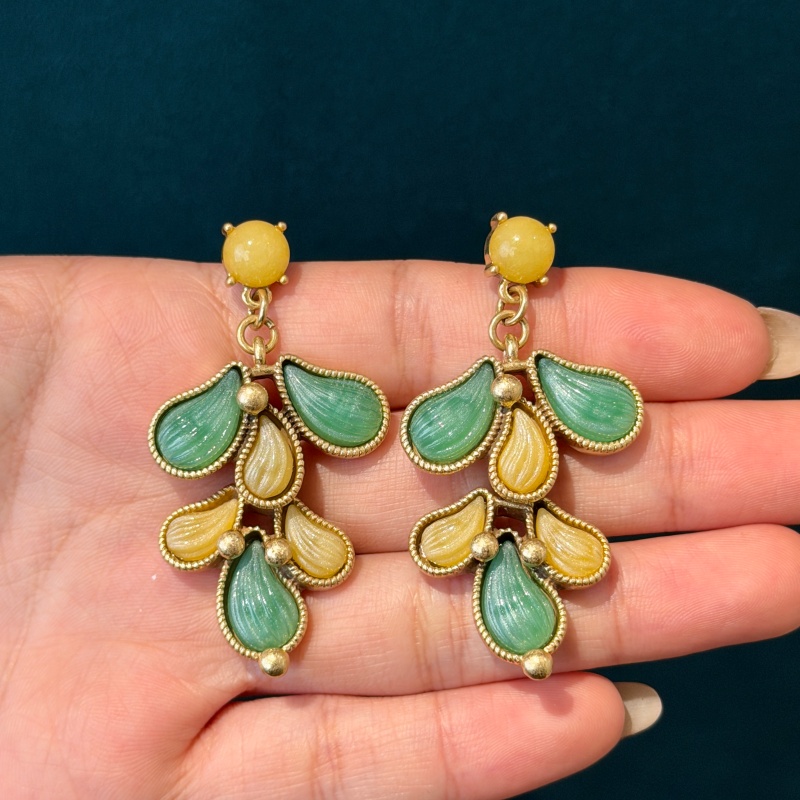 Vintage bladeren kwast oorbell - Vintage Fashion Jewelry Brands recensie en prijs