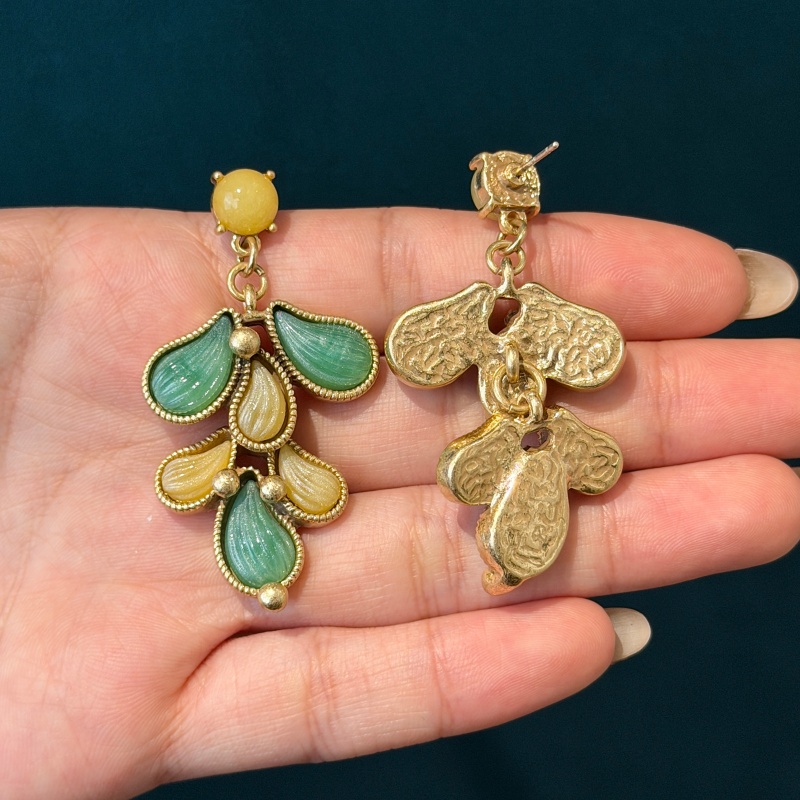 Vintage bladeren kwast oorbell - Vintage Fashion Jewelry Brands recensie en prijs