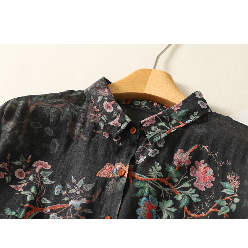 Lente Nieuwe Mode Vintage Bloe - Vintage Fashion Style Female recensie en prijs