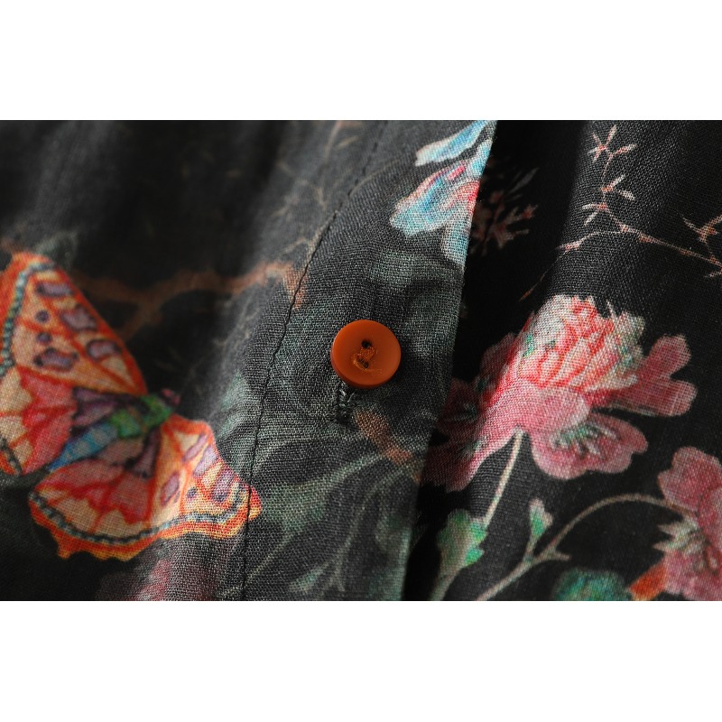 Lente Nieuwe Mode Vintage Bloe - Vintage Fashion Style Female recensie en prijs