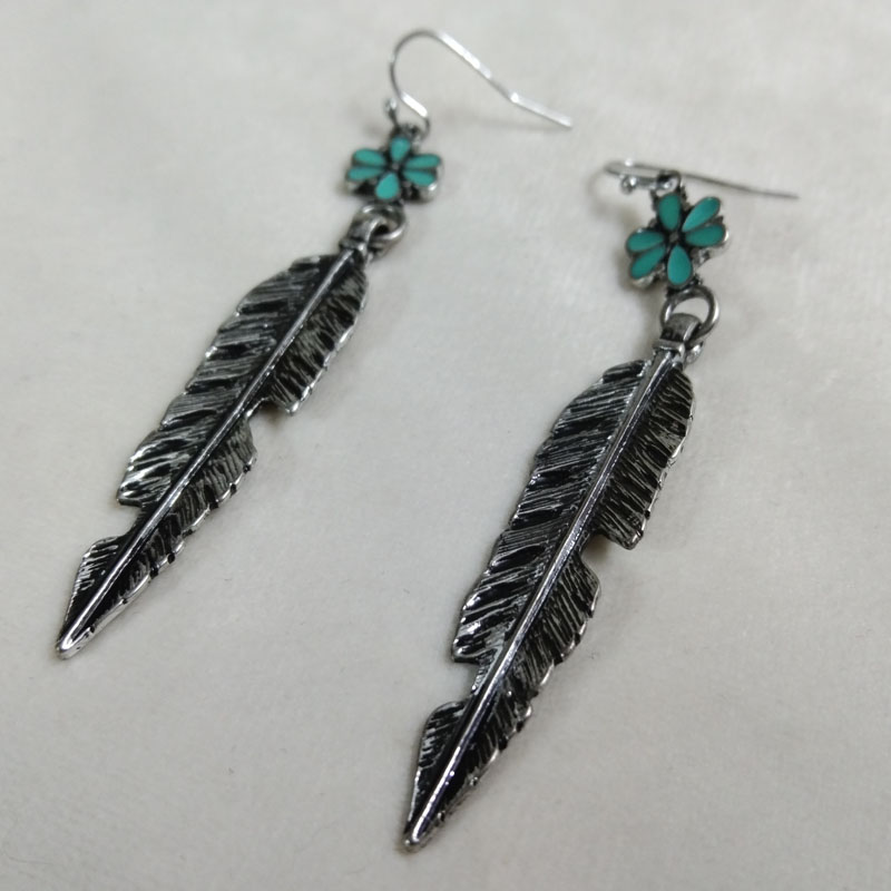 Antieke zilveren veer oorbelle - Vintage Fashion Jewelry Brands recensie en prijs