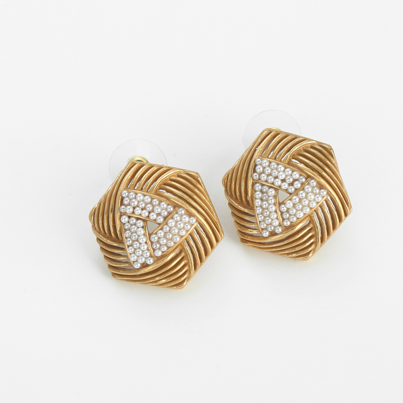 Vintage holle zeshoekige parel - Vintage Fashion Jewelry Brands recensie en prijs